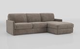 Barete Slim Arm 4 Seater Sofa Bed with Right Hand Facing Large Lounger