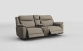Savio 3 Seater Power Recliner Sofa with Media Console & Black Charging Pad