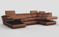 Bagnara Corner Sofa with LHF Storage Lounger, RHF Chaise, Sliding Footrest & Manual Head Tilt | Bagnara Sofa Range | ScS