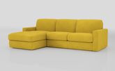 Barete Large Arm 4 Seater Sofa Bed with Left Hand Facing Large Lounger