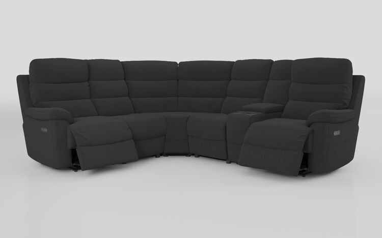 Ossett 2 Corner 2 Power Sofa with Right Hand Facing Console & Head Tilt | Ossett Sofa Range | ScS