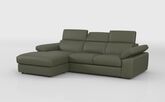 Quercioli 3 Seater Sofa with Sliding Footrest & Left Hand Facing Storage Lounger