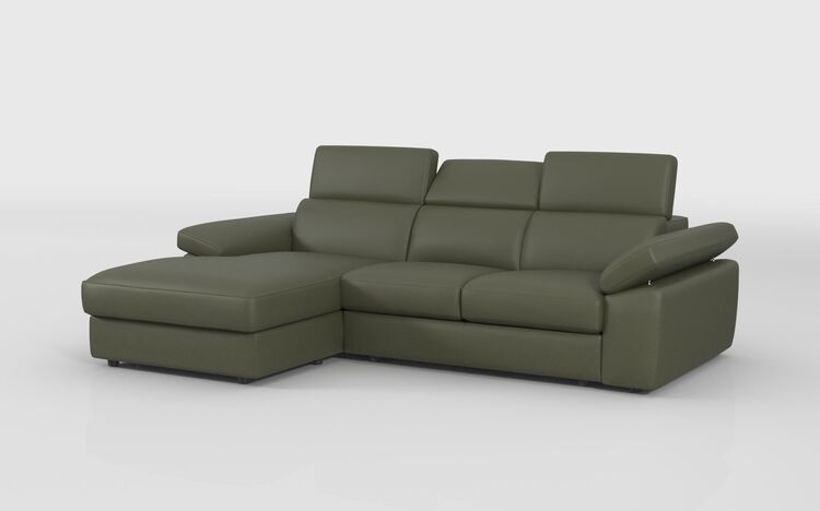 Quercioli 3 Seater Sofa with Sliding Footrest & Left Hand Facing Storage Lounger | Quercioli Sofa Range | ScS