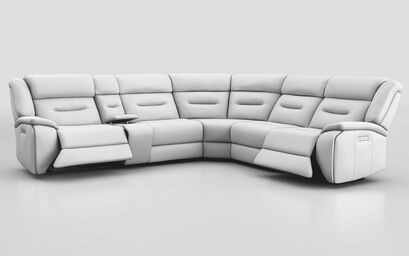 Massari 3 Corner 3 Power Recliner Sofa with Console & Power Head Tilt | Massari Sofa Range | ScS