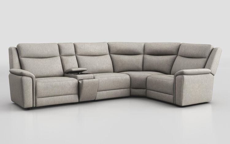 Savio 3 Corner 1 Sofa with Media Console & Black Charging Pad | Savio Sofa Range | ScS