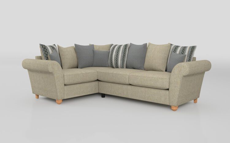 Aurora Fabric 1 Corner 2 Scatter Back Sofa | Aurora Sofa Range | ScS