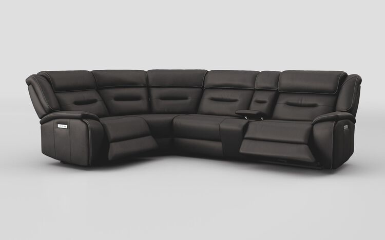 Massari 1 Corner 3 Power Recliner Sofa with Console & Head Tilt | Massari Sofa Range | ScS