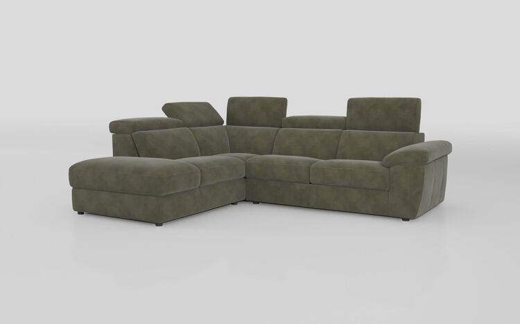 Norbello 2 Corner 3 with Sofa Bed and Left Hand Facing Chaise with Storage | Norbello Sofa Range | ScS