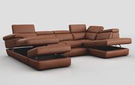 Bagnara Corner Sofa LHF Storage Lounger, RHF Chaise, Sliding Footrest, Head Tilt & Ottoman | Bagnara Sofa Range | ScS