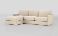 Barete Slim Arm 4 Seater Sofa Bed with Left Hand Facing Large Lounger | Barete Sofa Range | ScS
