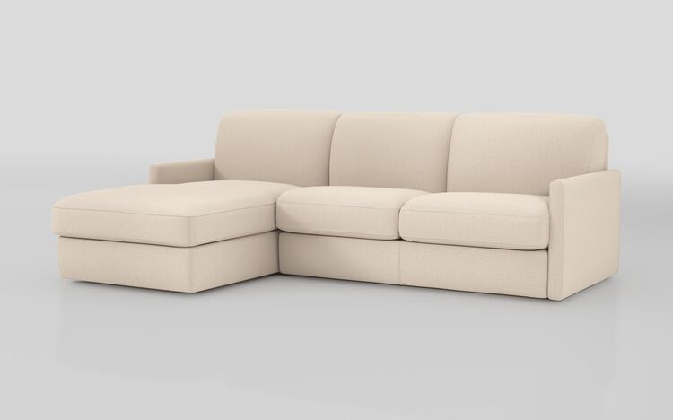 Barete Slim Arm 4 Seater Sofa Bed with Left Hand Facing Large Lounger | Barete Sofa Range | ScS