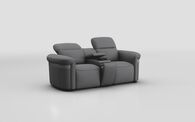 Voltana 2 Seater Sofa with Console, Manual Head Tilt & Silver Trim | Voltana Sofa Range | ScS