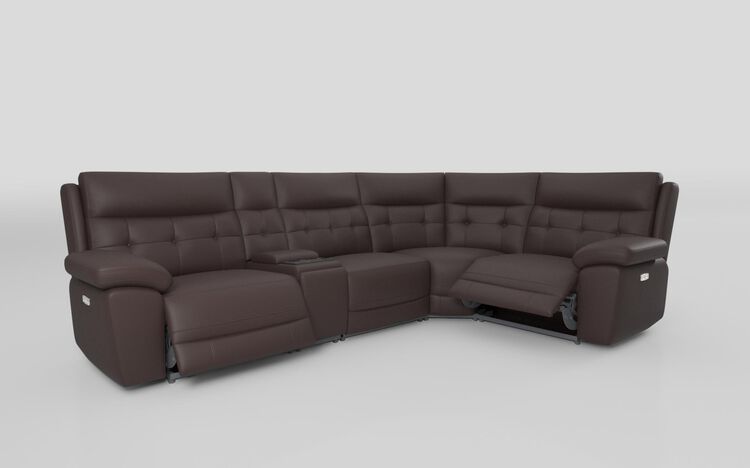Belford 3 Corner 1 Power Recliner Sofa with Media Console | Belford Sofa Range | ScS