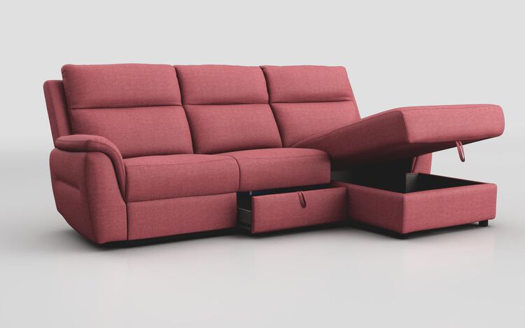 Sogliano 3 Seater Sofa With Drawer & Right Hand Facing Storage Chaise | Sogliano Sofa Range | ScS