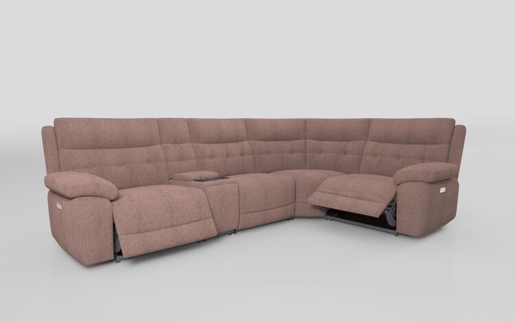 Belford 3 Corner 1 Power Recliner Sofa with Media Console | Belford Sofa Range | ScS