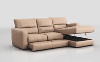 Tredozio 4 Seater Sofa with Sliding Footrest & Right Hand Facing Storage Lounger | Tredozio Sofa Range | ScS