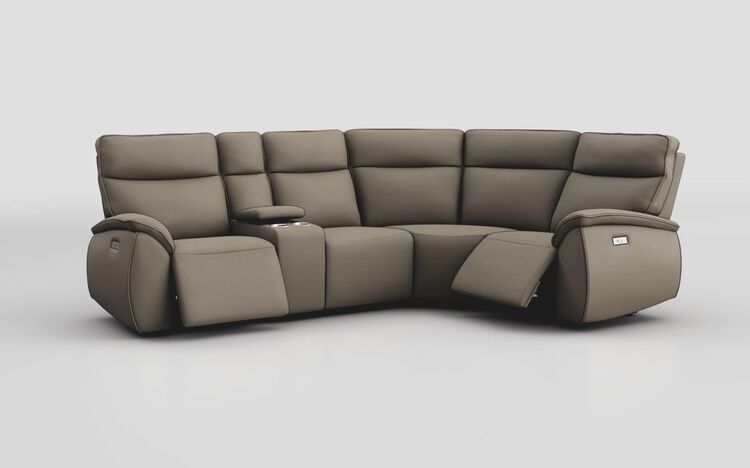 Solara 2 Corner 1 Power with Regular Storage Console | Solara Sofa Range | ScS
