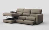 Tredozio 4 Seater Sofa with Sliding Footrest & Left Hand Facing Storage Lounger