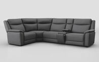 Savio 1 Corner 3 Sofa with Media Console & Silver Charging Pad | Savio Sofa Range | ScS