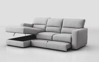 Tredozio 4 Seater Sofa with Sliding Footrest & Left Hand Facing Storage Lounger | Tredozio Sofa Range | ScS
