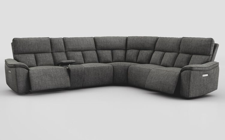 Pianello 3 Corner 3 Power Recliner Sofa with Console & Power Head Tilt | Pianello Sofa Range | ScS