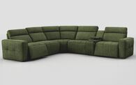 Geminiano 2 Corner 2 Power Recliner Sofa with Right Hand Facing Console | Geminiano Sofa Range | ScS