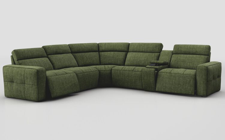 Geminiano 2 Corner 2 Power Recliner Sofa with Right Hand Facing Console | Geminiano Sofa Range | ScS