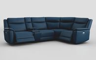 Savio 3 Corner 1 Power Recliner Sofa with Media Console & Black Charging Pad | Savio Sofa Range | ScS