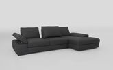 Savazza 4 Seater Sofa with Adjustable Back Rest Right Hand Facing Lounger