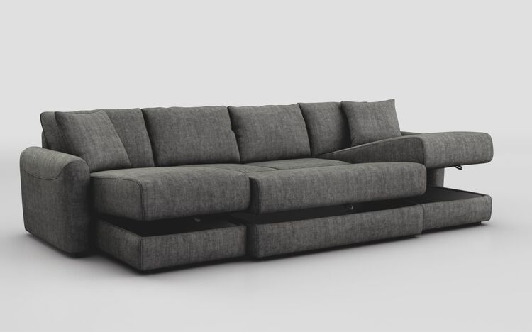 Campigna Large Double Storage Lounger Sofa with Storage Footstool | Campigna Sofa Range | ScS