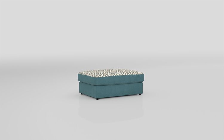 Aspen Express Pattern Top Banquette Footstool | Aspen Sofa Range | ScS
