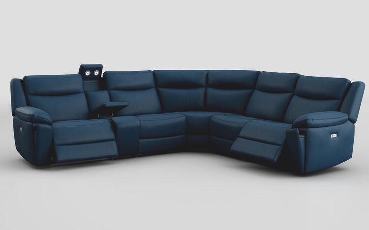 Villa 3 Corner 3 Power Recliner Sofa & Console with Lights | Villa Sofa Range | ScS