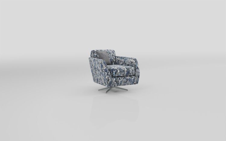 Living Esme Fabric Patterned Swivel Chair | Esme Sofa Range | ScS