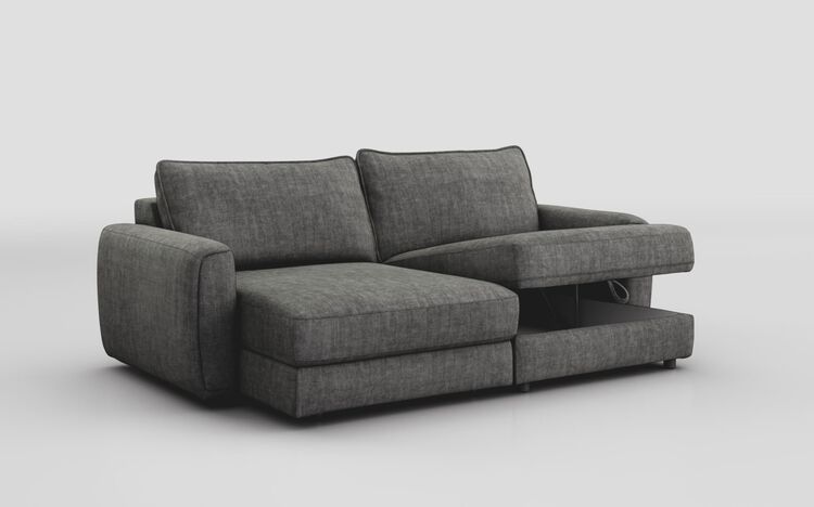 Lago 3 Seater Sofa with Left Hand Facing Sliding Seat & Right Hand Facing Storage Lounger | Lago Sofa Range | ScS