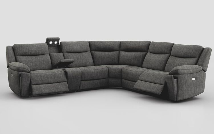 Villa 3 Corner 3 Power Recliner Sofa & Console with Lights | Villa Sofa Range | ScS