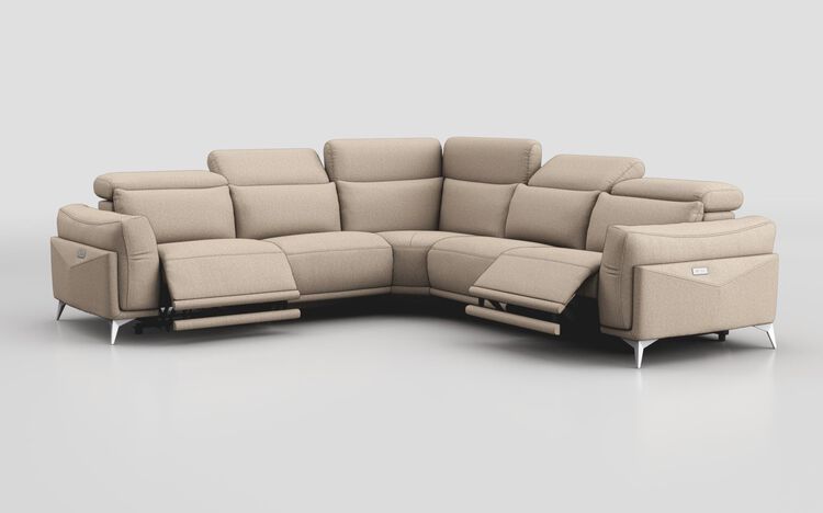 Gattolino 2 Corner 2 Power Sofa with Manual Head Tilt | Gattolino Sofa Range | ScS