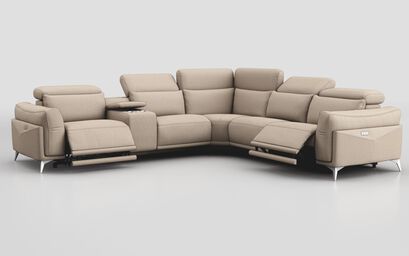 Gattolino 2 Corner 2 Power Recliner Sofa with Manual Headrests & Console | Gattolino Sofa Range | ScS