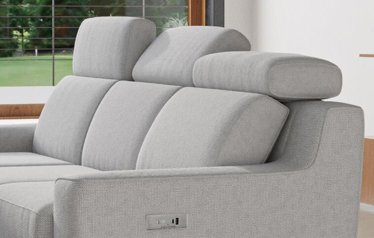 Crostolo 4 Seater Left Hand Facing Power Recliner Sofa