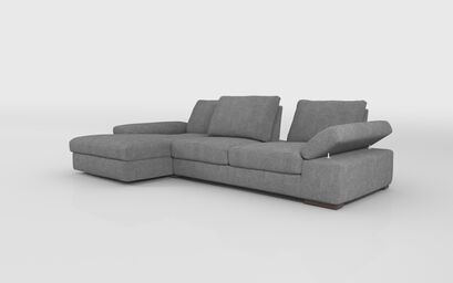 Savazza 4 Seater Sofa with Adjustable Back Rest Left Hand Facing Lounger | Savazza Sofa Range | ScS