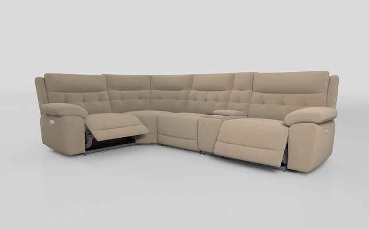 Belford 1 Corner 3 Power Recliner Sofa with Media Unit and Power Head Tilt | Belford Sofa Range | ScS