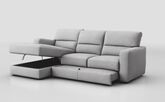 Tredozio 4 Seater Sofa with Sliding Footrest & Left Hand Facing Storage Lounger