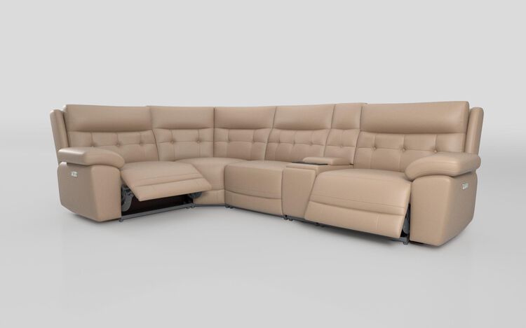 Belford 1 Corner 3 Power Recliner Sofa with Media Unit and Power Head Tilt | Belford Sofa Range | ScS