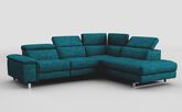 Viserba 3 Corner 2 Sofa with Right Hand Facing Chaise & Manual Head Tilt