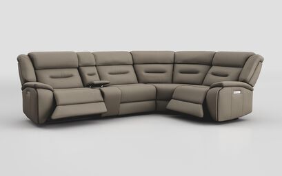 Massari 3 Corner 1 Power Recliner Sofa with Console & Power Head Tilt | Massari Sofa Range | ScS