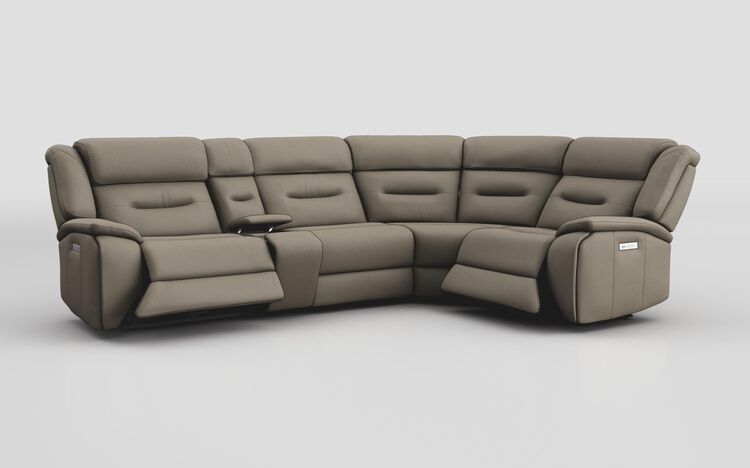 Massari 3 Corner 1 Power Recliner Sofa with Console & Power Head Tilt | Massari Sofa Range | ScS
