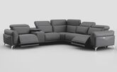 Gattolino 2 Corner 2 Power Recliner Sofa with Manual Headrests & Console