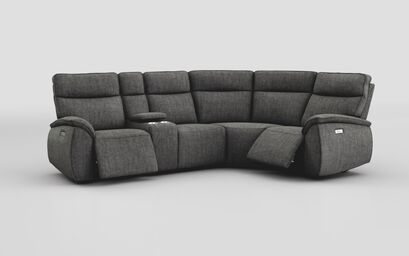 Solara 2 Corner 1 Power with Regular Storage Console | Solara Sofa Range | ScS