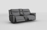 Savio 3 Seater Power Recliner Sofa with Media Console & Black Charging Pad | Savio Sofa Range | ScS
