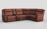 Savio 3 Corner 1 Sofa with Media Console & Black Charging Pad