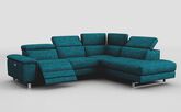 Viserba 3 Corner 2 LHF Power Recliner with Power Head Tilt & RHF Chaise with Manual Head Tilt